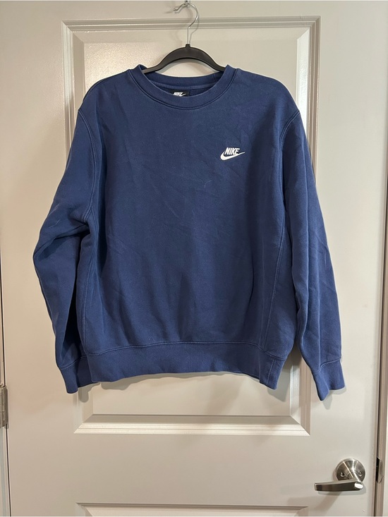 Nike Other - Nike Men's Navy Blue Crewneck Sweatshirt with White Logo